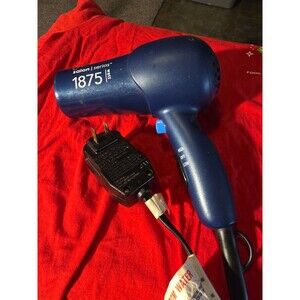 Salon Series 1875 Watt Hair Dryer Navy Blue Handheld Blow Dryer with Cool Shot